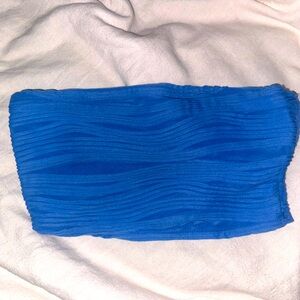 Blue tube top